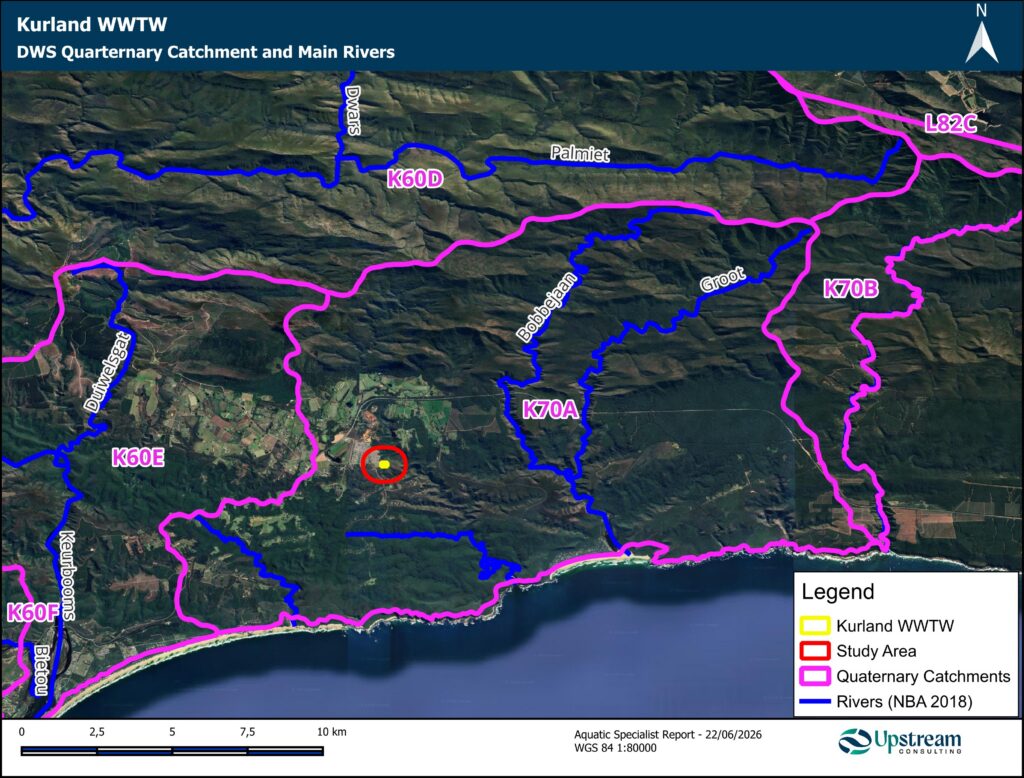 Water catchment GIS map