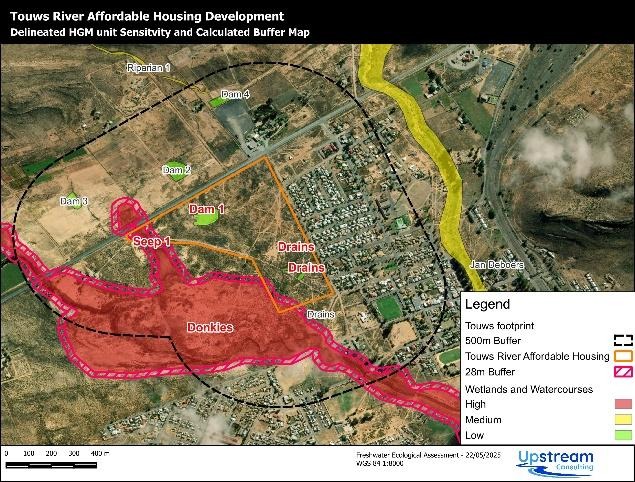 Upstream Consulting GIS Map for affordable housing project WWTW